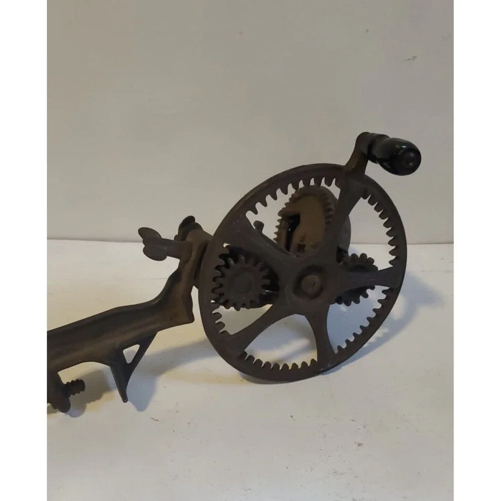 Antique Hudson Parer Co IronApple Peeler Pat. 1882‎ missing blade